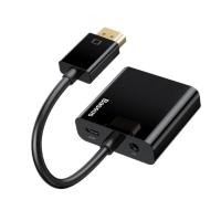 ราคา BASEUS Convert HD4K to VGA HD Converter (Micro Power Supply+3.5mm Audio Frequency)+（HDMI+VGA） (23154683703)