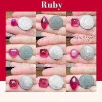 ราคา RBB019 Ruby พลอยทับทิม พลอยทับทิมเผาใหม่ พลอยแท้ พลอยธรรมชาติ (19151804507)