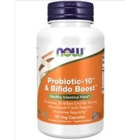 ราคา Probiotic-10 & Bifido Boost 25 Billion CFU (90 Capsules) by NOW Foods (2924) (54057512375)