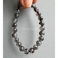 ราคา สร้อยข้อมือหินไหมดำหรือแก้วขนเหล็ก7.8มิล (20354747779)