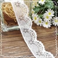 ราคา ริบบิ้นผ้าลูกไม้ ผ้าลูกไม้ ผ้าลูกไม้ตกแต่ง ผ้าลูกไม้แต่งขอบ ริบบิ้นโบว์ ♥️กว้าง 4 ซม. (25436565462)