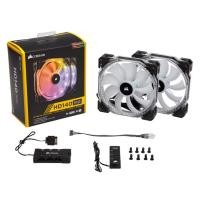 ราคา CORSAIR HD140 RGB LED High Performance 140mm PWM Fan Twin Pack with Controller (22402420913)