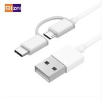 ราคา ชาร์จเร็ว สายชาร์จ ZMI 2 in 1 Micro USB and Type-C usb cable (10318163589)