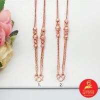 ราคา สร้อยคอนาก พิ้งค์โกลด์ โรสโกลด์ ความยาว 20,24 นิ้ว น้ำหนัก 2 บาท ชุบนาก ลายสี่เสา(ซีตรอง)คั่นโอ่ง งานสวย ใส่ได้ทุกโอกาส (53606263458)