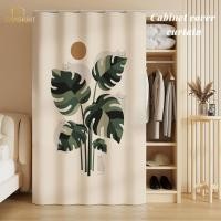 ราคา ตู้รองเท้าปิดกั้นม่านม่านประตูเจาะฟรีตู้ชั้นวางหนังสือป้องกันฝุ่นผ้าม่านชั้นวางจิปาถะตู้ผ้าผ้าม่าน (43876931991)