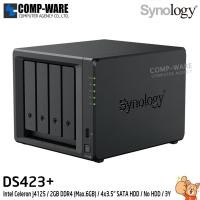 ราคา Synology DiskStation (Tower 4-Bay) DS423+ / Intel Celeron J4125 / 2GB DDR4 (Max.6GB) / No HDD / 3Y Warranty (20189202730)