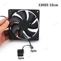 ราคา 12 ซม.DC 12 V 3pin หรือขนาดใหญ่ 4pin Brushless คอมพิวเตอร์พัดลมระบายความร้อน 12025 120 มม.x25 มม.พัดลมฮีทซิงค์หม้อน้ําสําหรับ PC กรณี GPU CPU Cooler 17TH2 (50257772101)