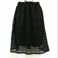 ราคา กระโปรงลูกไม้เอวยืด28-40 (798214815)