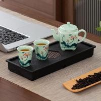 ราคา ชุดน้ำชากังฟูชุดเล็กหนึ่งหม้อสองถ้วยสี่ถ้วยกาน้ำชาเซรามิกถ้วยน้ำชาบ้านถาดน้ำชาขนาดเล็กสำหรับสองคนชุ (27863744830)