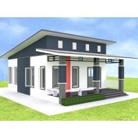 ราคา แบบบ้านโมเดิร์นชั้นเดียว P-16 พร้อมยื้นก่อสร้างได้เลย มีรายการประมาณราคา BOQ ปรับเปลียนสีบ้านให้ได้ (19388182967)