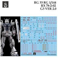 ราคา ดีคอลน้ำ [GHOST] RG 33 RG 1/144 RX 78 2.0 G3 VER 2.0 GUNDAM WATER SLIDE DECAL RG33 (29722000099)