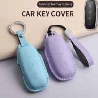 ราคา DENZA D9 อะไหล่รถยนต์ ฝาครอบกุญแจรถ DENZA D9 EV 2024-2025 BYD DENZA EV กรณีกุญแจรถ พวงกุญแจรถ กระเป๋ากุญแจรถ (44103571399)