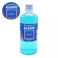 ราคา แอลกอฮอล์ สีฟ้า ขวด 450 ml แอลซอฟฟ์ Alsoff 70% ethyl alcohol solution ตราเสือดาว ชนิดน้ำ ล้างมือ สำหรับทำความสะอาดทั่วไป (13330826122)