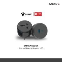ราคา GONEO เต้ารับสากล เต้ารับ USB สำหรับรางปลั๊กไฟ CORSA รุ่น GS30N และ GS3Q20N (28939314364)