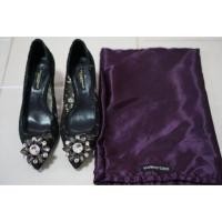 ราคา รองเท้า​มือสอง DOLCE&GABBANA ลูกไม้สีดำ (2007019369)