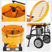 ราคา 120L Mobile Mortar Mixer Concrete Mixer Durable Pan Mixer Small Mixing Plant Cycle operation (52157093031)