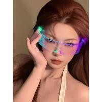 ราคา แว่นตาLED เรืองแสง 7 สี แว่นตาปาร์ตี้ ไฟกระพริบ แว่นตามีไฟนีออน แว่นสงกรานต์ (25722897592)