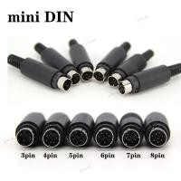 ราคา Mini DIN ปลั๊กชาย 3/4/5/6/7/8 PIN แชสซีสาย Mount D Connector ซ็อกเก็ต 3-8Pin ลวดเชื่อม S Terminal Mini PS2 ชาย 17TH2 (56357785625)