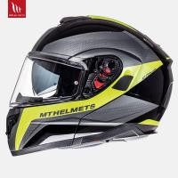 ราคา หมวกกันน็อค MT Atom Tarmac Gloss & Matt Black Flur Yellow (5425184481)