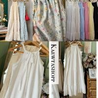 ราคา สีเรียบ/ลายดอก รีสต็อก เดรสยาว เดรสยาวลูกไม้ ผ้าฉลุ โบว์หลัง ผูกได้ตามชอบ ตัดเย็บอย่างดี ไซส์ใหญ่ งานเกาหลี kaewtashop (25414521868)