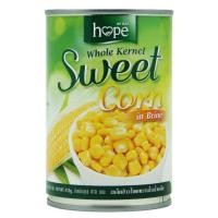 ราคา โฮป เมล็ดข้าวโพดหวานในน้ำเกลือ 410 กรัม - Sweet Corn in Brine 410g Hope brand (21276369035)