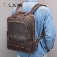 ราคา กระเป๋าเป้สะพายหลังหนังม้าบ้าสำหรับผู้ชายกระเป๋าน (29759181680)