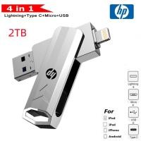 ราคา ใหม่ แฟลชไดรฟ์ 2TB 4 in1 USB 3.0 Type-C Micro Port Memory Stick 1TB 512GB 256GB 128GB OTG Pendrive สําหรับ Android i o s PC (25867889943)