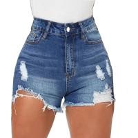 ราคา FashionWomen High Waisted Skinny Stretchy Denim Shorts Casual Summer Frayed Raw Hem Distressed Ripped Short Jeans (24134074674)