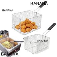 ราคา BANANA1 ตะกร้าตาข่ายทอด, หม้อทอดสี่เหลี่ยมความจุขนาดใหญ่, โครงมันฝรั่งทอดสแตนเลสแบบแขวนทนทานสําหรับทอดไก่ทอด (49858456958)