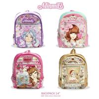 ราคา Minmie กระเป๋าเป้เด็กผู้หญิง 13.5 นิ้ว ลายเจ้าหญิง ลายน่ารัก กระเป๋าเด็กประถม (43520668934)