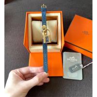 ราคา Hermes Kelly Watch สาย Lizard สีน้ำเงิน ของแท้! (17728703786)
