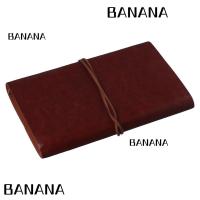 ราคา BANANA1 Travelers Notebook, PU Leather Leaf Journal Sketchbook, Vintage Diary Note Book Home (50903686599)