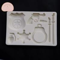 ราคา ใหม่ // POLICE SILICONE MOLD / SILICONE MOULD CUTE CAKE DECORTATION TOOLS (43674565562)