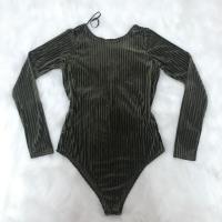 ราคา Forever21 แท้Bodysuit กำมะหยี่ (เขียวขี้ม้า) (4406486001)