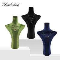 ราคา Yinbeini หุ่นโชว์สร้อยคอผ้ากำมะหยี่, ที่วางโชว์คอและหน้าอก, ชั้นวางจัดเก็บสร้อยคอจี้ RB031 (48555091409)