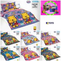 ราคา TOTO ผ้าปูที่นอนโตโต้ (รวมผ้านวม) 3.5 5 6 ฟุต 10 นิ้ว ลายคิวตี้พูห์DISNEY CUTIES POOH CUP163 CUP168 CUP169 CUP170 CUP171 (28117943170)