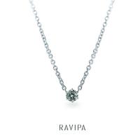 ราคา RAVIPA- Classic Single Round Diamond Necklace (6 mm.) สร้อยคอเพชร (26772557743)