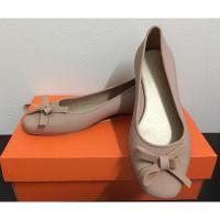 ราคา รองเท้าคัชชูยาง หนังนิ่ม สีชมพูนู้ด size 38 (2320672649)
