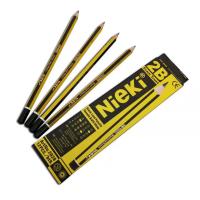 ราคา 12 ชิ้น Nieki 2B การสอบ Trust ไม้ดินสอ专用 2B ดินสอ (48006038173)