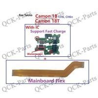 ราคา สําหรับ Tecno Camon 18 CH6 CH6n 18T Charger USB ชาร์จพอร์ตไมโครโฟน Dock Connector Board Flex สายเมนบอร์ดหลัก Flex อะไหล่ซ่อม (56005148098)