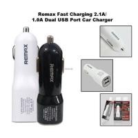 ราคา ชาร์จรถ หัวชาร์ตในรถ หัวชาร์จในรถยนต์ Remax ที่ชาร์จในรถ 2 USB Car Charger 2ช่อง (52032752)