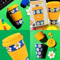 ราคา แก้วน้ำ มีฝาปิด Bamboo Eco Mug Cup แก้วรักษ์โลก Wiggle Wiggle ของแท้ 100% (29662567511)
