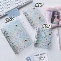 ราคา Laser Star Handbook A6A7M5 โปร่งใส Loose-leaf Book Shell การ์ดขนาดเล็กหนังสือ A6 Notebook สติกเกอร์หนังสือ (46357050417)