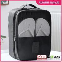 ราคา TRAVEL Shoe Bag 3 Layer Travel Organizer Shoes Bag Nylon Mesh - LK-20 - 7RTP8MBK (48456194872)