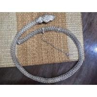 ราคา เข็มขัดลายเปียถัก​ กะไหล่เงิน​ (งานเก่า)ยาว​ สวยค่ะ (29601639418)