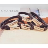 ราคา ข้อมือหนังแท้ สลักชื่อฟรี (962114048)