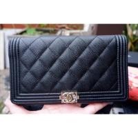 ราคา Chanel Boyy long wallet (2040371900)