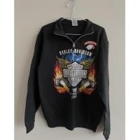 ราคา อก 38 เสื้อกันหนาว สเวตเตอร์ แบรนด์ Harley Davidson มือสองของแท้ (12050437517)