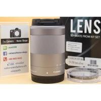 ราคา Lens Canon EF-M 55-200mm f/4.5-6.3 IS STM (สีเงิน) สภาพสวยใหม่มาก ไร้ฝุ่น ฝ้า รา อุปกรณ์พร้อมกล่อง อดีตประกันศูนย์ (23441377445)
