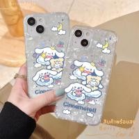 ราคา จัดส่งทันที เคสสำหรับไอโฟน16 ลูกหมาขาวชมพู เคสลายเปลือกหอย For iPhone12 13 14 15 16Pro MAX XS XR XS 7 8Plus SE2 ป้องกัน (40368542768)